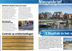 Nieuwsbrief 't Duyfrak, Gemeente Katwijk, May-lisa de Laat, Henny Star, Dierenweide